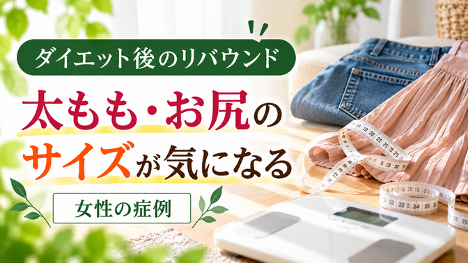 太もも・お尻のサイズとリバウンドに悩んでいた女性の症例|西宮市 ひこばえ整骨院
