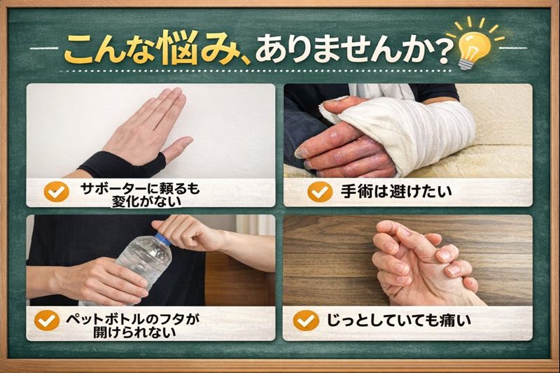 CM関節炎でこんな悩みはないですか？