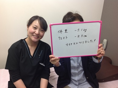 ダイエット喜び写真