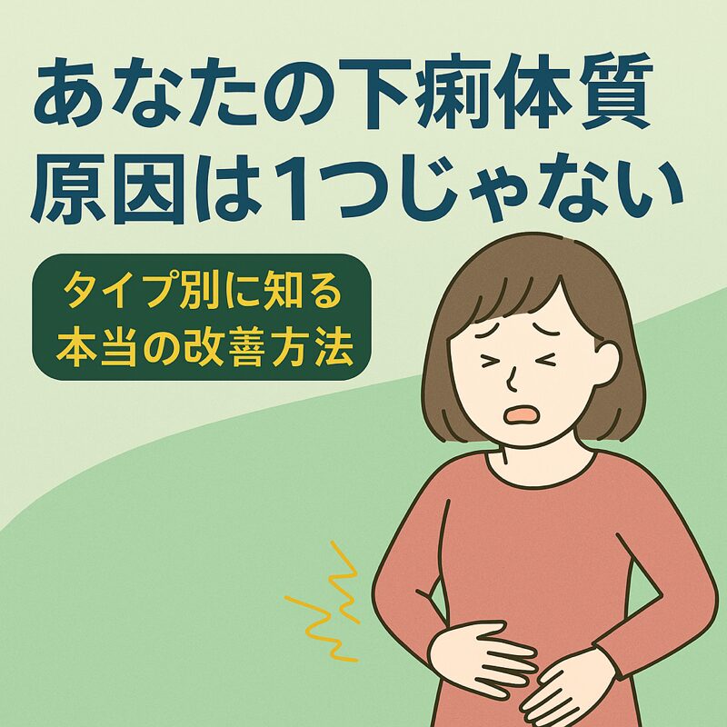 あなたの下痢体質、原因は1つじゃない｜タイプ別に知る本当の改善方法