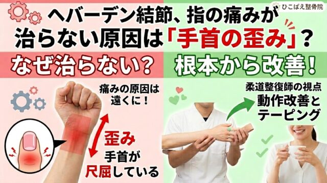 ヘバーデン結節のブログアイキャッチ