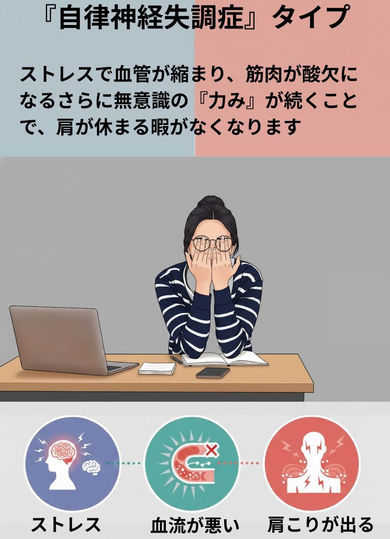 肩こりの原因自律神経失調症タイプ