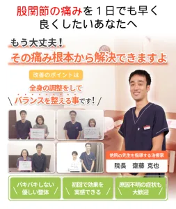 兵庫県西宮と宝塚で股関節の痛みの専門整体で根本から解決