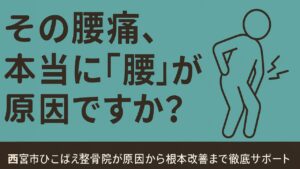 腰痛の原因は本当に「腰」だけが原因ですか？