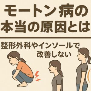 モートン病の本当の原因とは？整形外科やインソールで改善しない理由
