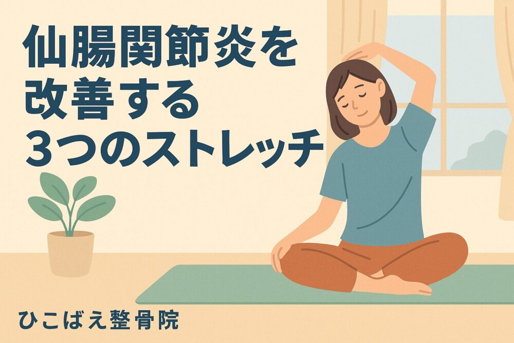 仙腸関節炎の痛みを和らげるストレッチ＆対処法｜自宅でできる3つのケア