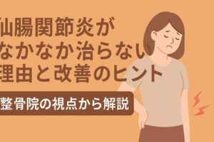 仙腸関節炎がなかなか治らない理由と改善のヒント｜整骨院の視点から解説