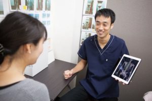 問診をしている様子