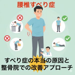 腰がすべってるって言われた方へ｜すべり症の本当の原因と整骨院での改善アプローチ
