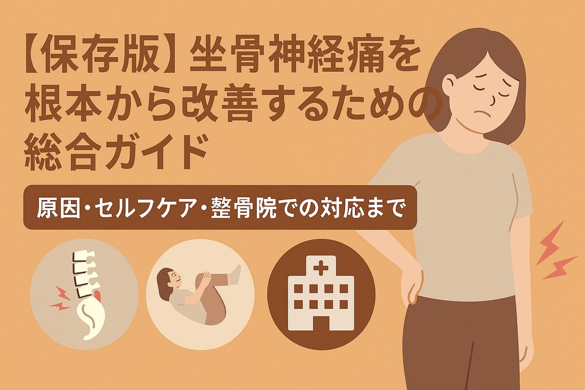 【保存版】坐骨神経痛を根本から改善するための総合ガイド｜原因・セルフケア・整骨院での対応まで
